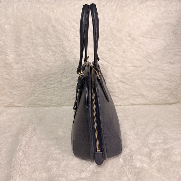 Coach Prince Street Mini Satchel Crossgrain Leather Blue - Picture 4 of 15